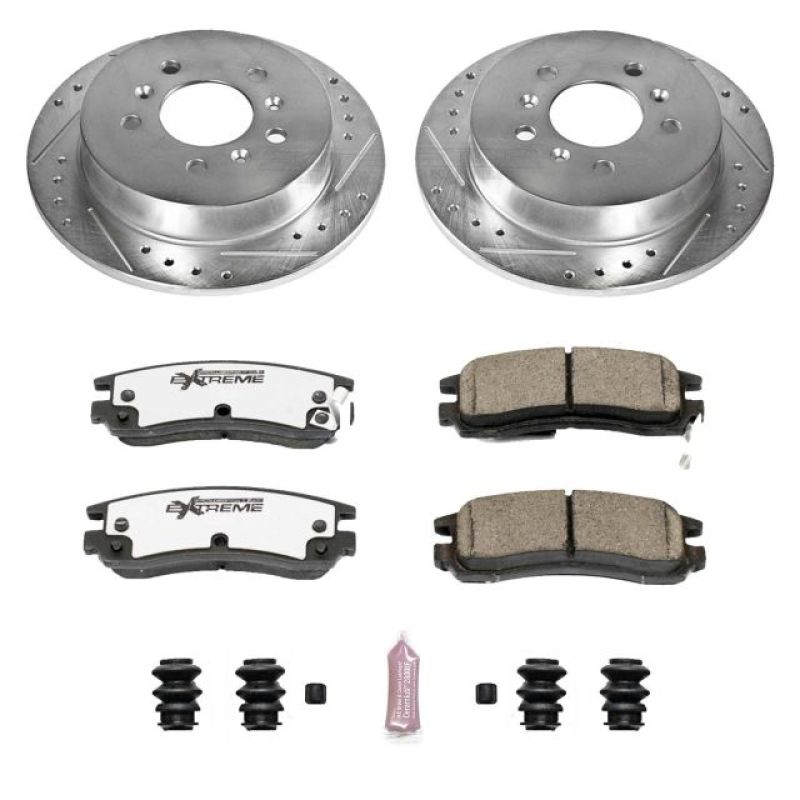 Power Stop 08-09 Buick Allure Rear Z26 Street Warrior Brake Kit PowerStop