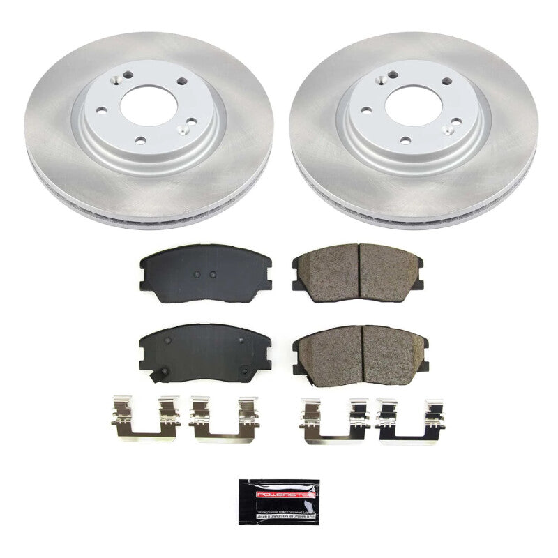 Power Stop 20-21 Kia Soul Front Semi-Coated Rotor Kit PowerStop