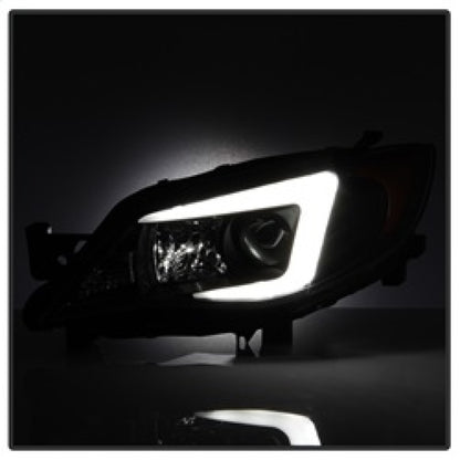 Spyder Subaru WRX 08-09 Projector Headlights - HID Model Only - Black PRO-YD-SWRX08-HID-LBDRL-BK SPYDER