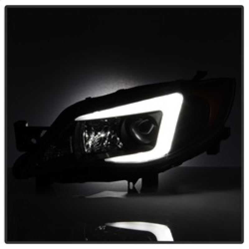 Spyder Subaru WRX 08-09 Projector Headlights - Halogen Model Only - Black PRO-YD-SWRX08-LBDRL-BK SPYDER