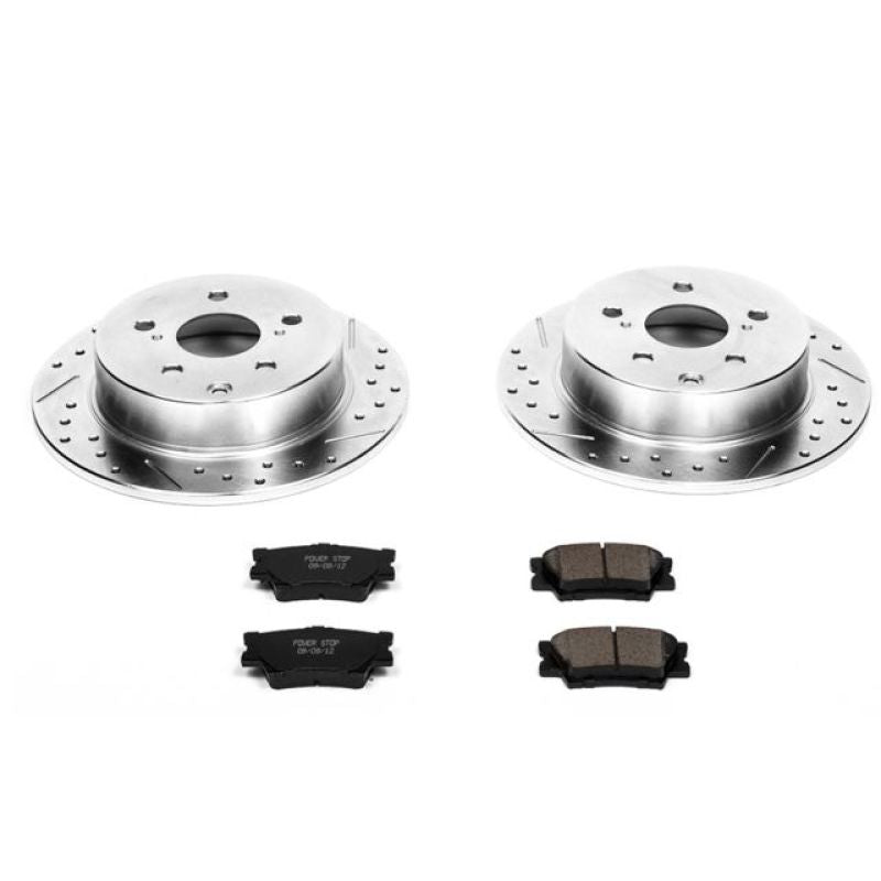 Power Stop 09-10 Pontiac Vibe Rear Z23 Evolution Sport Brake Kit PowerStop