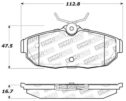 StopTech Street Disc Brake Pads - 305.10820 Stoptech