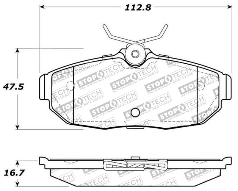 StopTech Street Disc Brake Pads - 305.10820