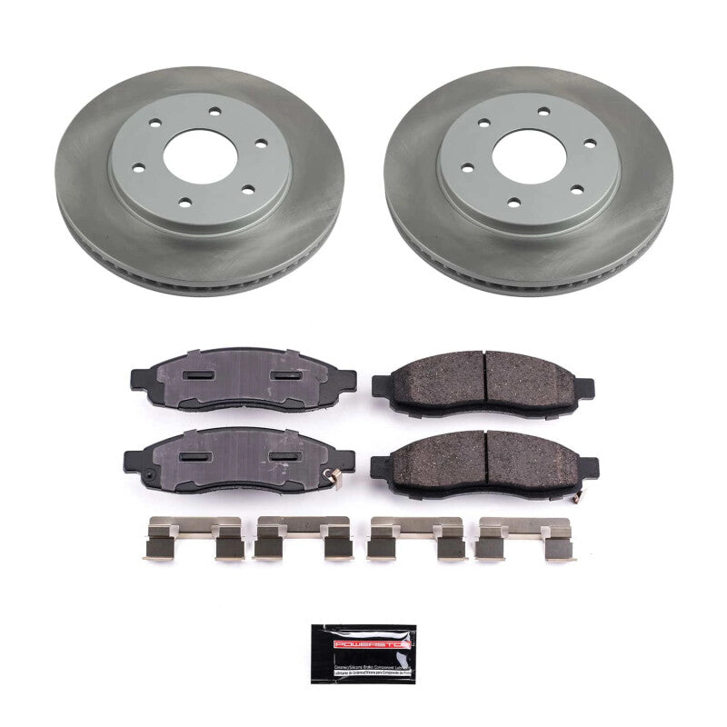 Power Stop 04-05 Nissan TITAN Front Semi-Coated Rotor Kit PowerStop
