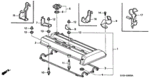 Load image into Gallery viewer, OEM Honda B &amp; H Series Valve Cover Stud Bolt B16 B18 H22 Vtec (90012-PM7-000) X1