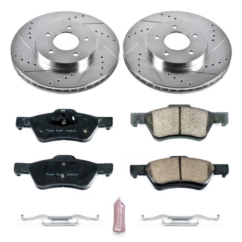 Power Stop 10-12 Ford Escape Front Z23 Evolution Sport Brake Kit PowerStop