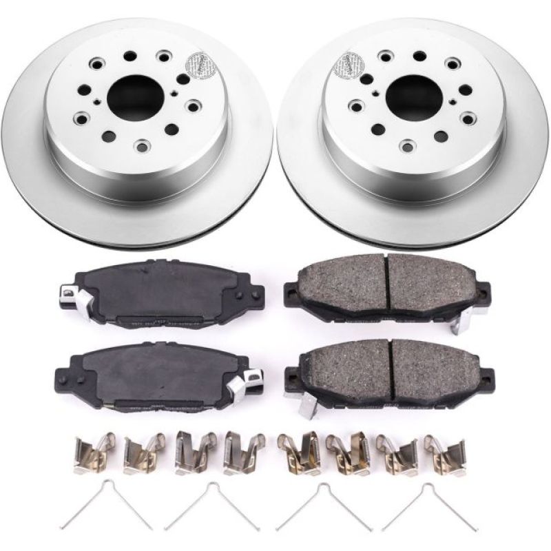 Power Stop 93-97 Lexus GS300 Rear Z17 Evolution Geomet Coated Brake Kit PowerStop