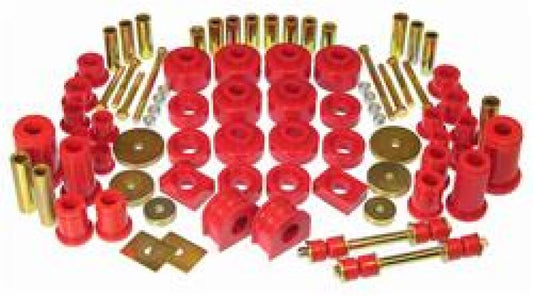 Prothane Total Vehicle Suspension Bushing Kit for 1997–2003 Ford Full-Size Truck 2WD F150 (All Cabs), Red – 6-2035