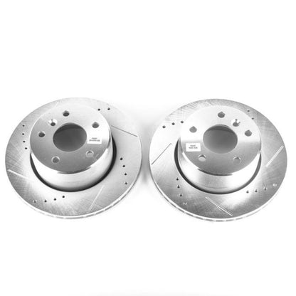 Power Stop 99-04 Land Rover Discovery Front Evolution Drilled & Slotted Rotors - Pair PowerStop