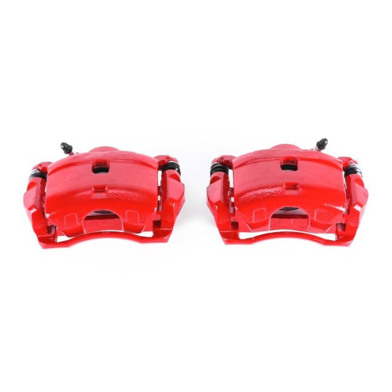 Power Stop 90-97 Honda Accord Rear Red Calipers w/Brackets - Pair PowerStop