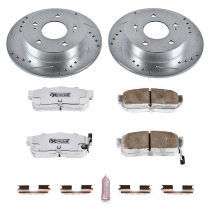 Power Stop 89-94 Nissan Maxima Rear Z26 Street Warrior Brake Kit PowerStop