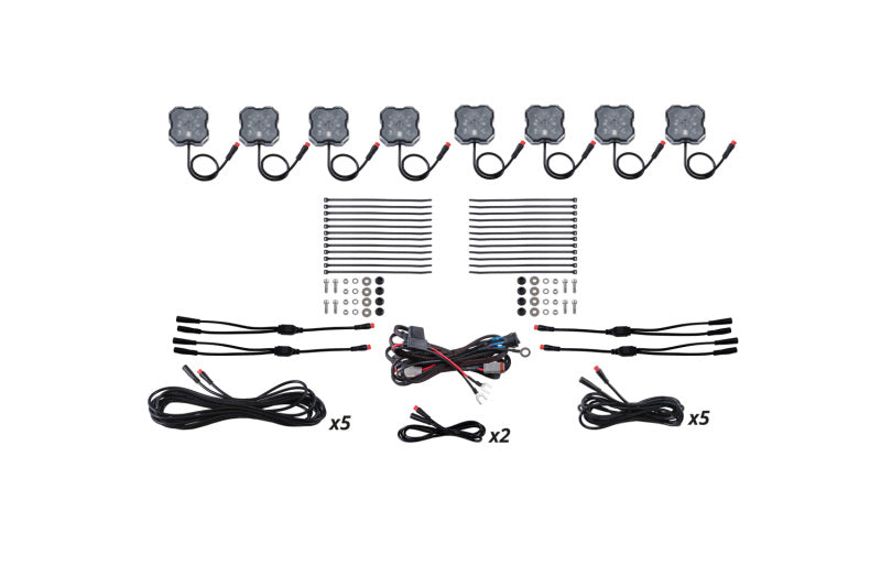 Diode Dynamics RGBW Rock Light Installer Kit (8-pack)