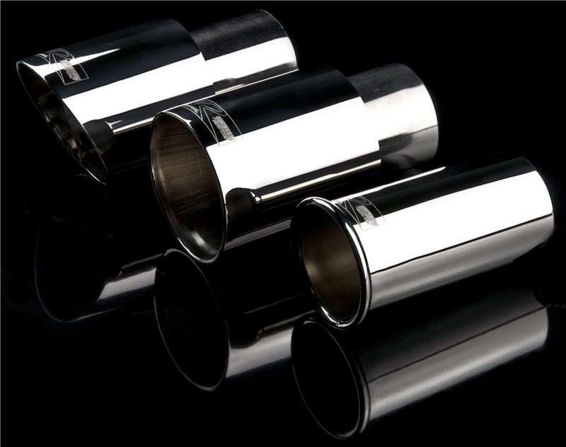 Weapon R Universal Black Exhaust Tips 4in Slant 2.5in Inlet/4in Outlet Neo-Titanium 820-205-404