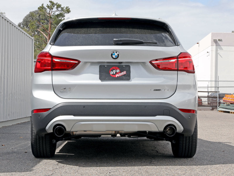 aFe MACHForce XP Exhausts Axle-Back 15-21 BMW X1 2.0L (t) (SS w/Black Tips) aFe