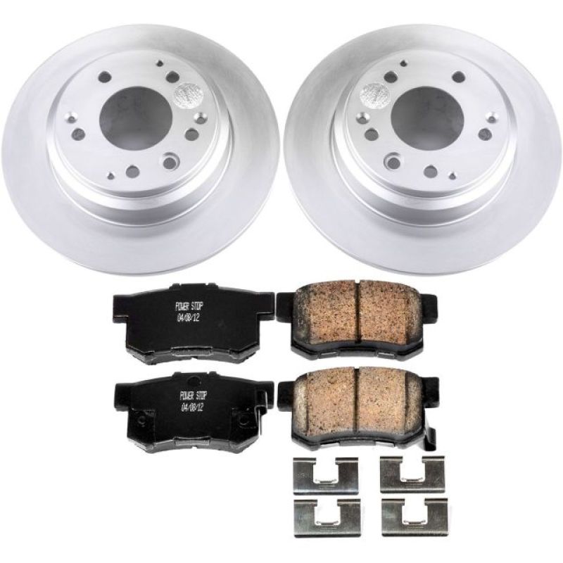 Power Stop 91-95 Acura Legend Rear Z17 Evolution Geomet Coated Brake Kit PowerStop