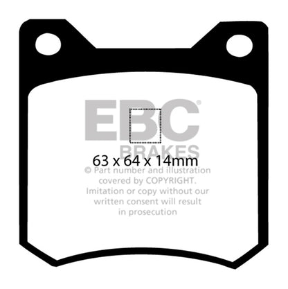EBC YellowStuff Rear Brake Pads - DP4162R EBC