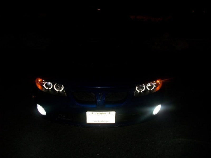 Spyder Pontiac GTO 04-06 Projector Headlights LED Halo LED Black High H1 Low H1 PRO-YD-PGTO04-HL-BK SPYDER