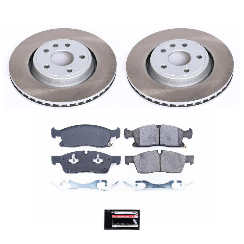 Power Stop 2022 Jeep Grand Cherokee WK Front Semi-Coated Rotor Kit PowerStop