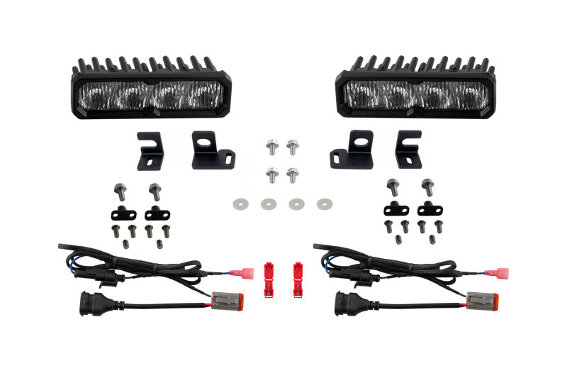 Diode Dynamics 2024-2026 Toyota 4RunnerTacoma/4Runner Fog SS6 Sport LED Kit Yellow 3000K