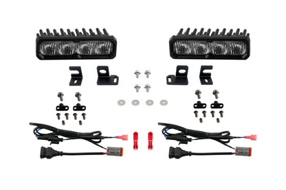 Diode Dynamics 2024-2026 Toyota 4RunnerTacoma/4Runner Fog SS6 Sport LED Kit Yellow 3000K