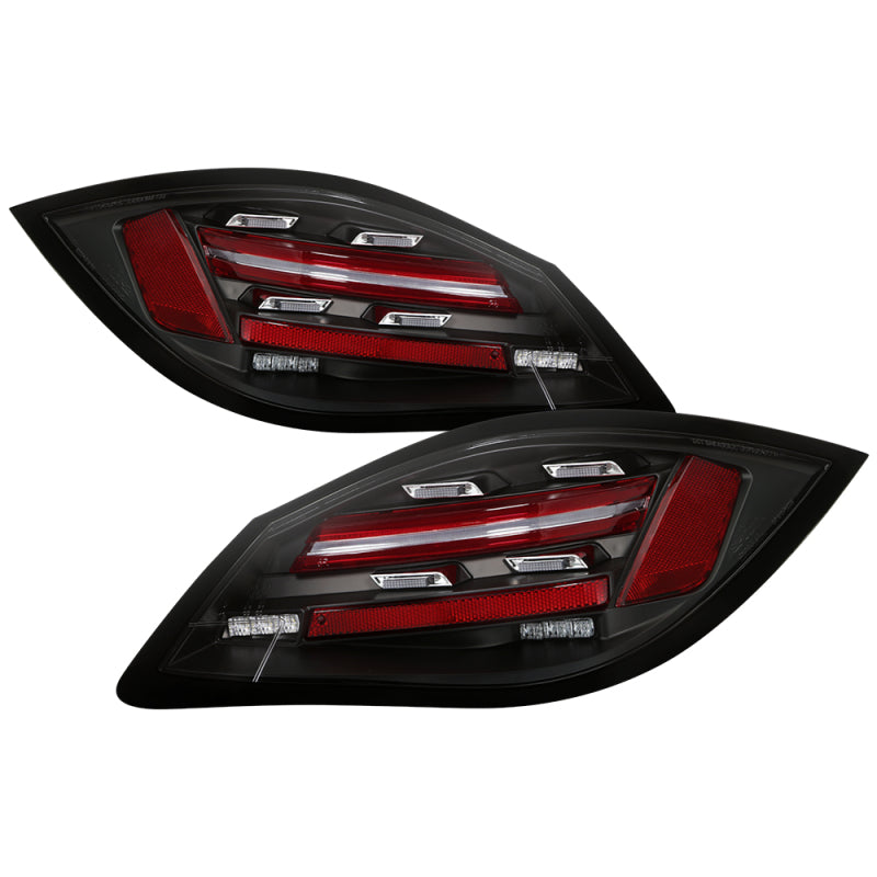 Spyder Porsche 987 Cayman 06-08 / Boxster 09-12 LED Tail Lights - Sequential Signal - Black SPYDER