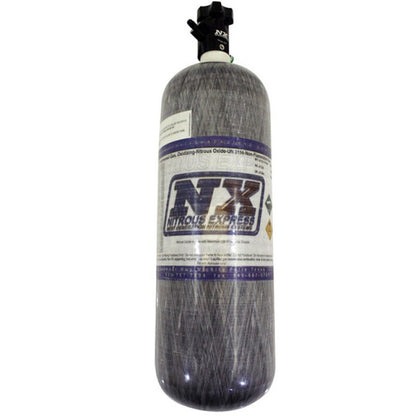 Nitrous Express Composite Bottle W/ Lightning 500 Valve, -6 Bottle Nipple - 11152-6