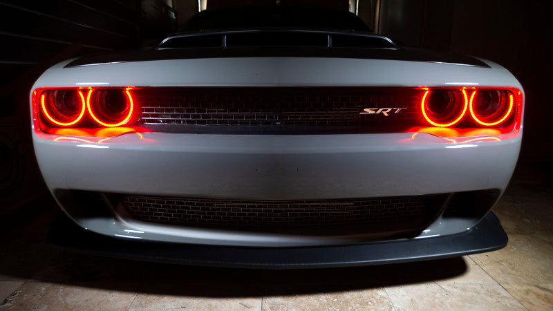 Oracle 15-21 Dodge Challenger Dynamic Surface Mount Headlight Halo Kit - ColorSHIFT - Dynamic ORACLE Lighting