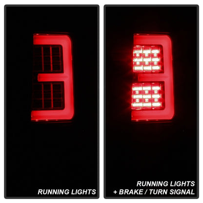 Spyder 07-10 Jeep Grand Cherokee Light Bar LED Tail Lights - Black Smoke ALT-YD-JGC07V2-LB-BSM SPYDER