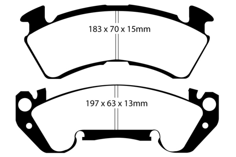 EBC YellowStuff Front Brake Pads - DP41147R EBC