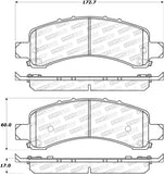 StopTech Premium Ceramic Brake Pads - 308.09741