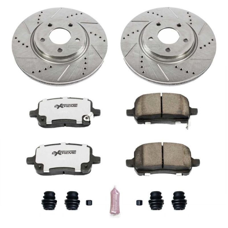 Power Stop 05-06 Chevrolet Cobalt Front Z26 Street Warrior Brake Kit PowerStop