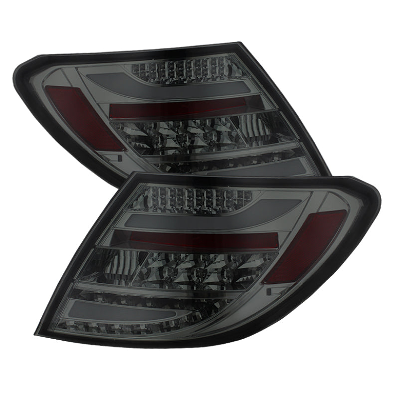 Spyder Mercedes Benz W204 C-Class 08-11 LED Tail Lights Incandescent - Smke ALT-YD-MBZC08-LED-SM SPYDER