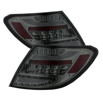 Spyder Mercedes Benz W204 C-Class 08-11 LED Tail Lights Incandescent - Smke ALT-YD-MBZC08-LED-SM SPYDER