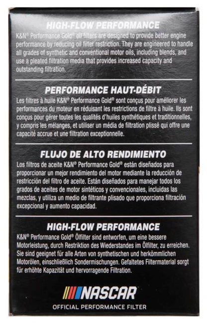 K&N Performance Oil Filter for 09-19 GM 1.4L / 1.6L / 1.8L w/ Hengst Filter Housing K&N Engineering