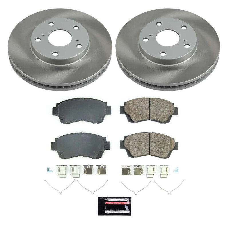 Power Stop 98-03 Toyota Sienna Front Semi-Coated Rotor Kit PowerStop
