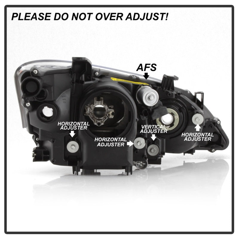 xTune 10-12 Lexus ES350 Driver Side HID/AFS Headlight - OEM Left (PRO-JH-LES10-AFS-OE-L) SPYDER