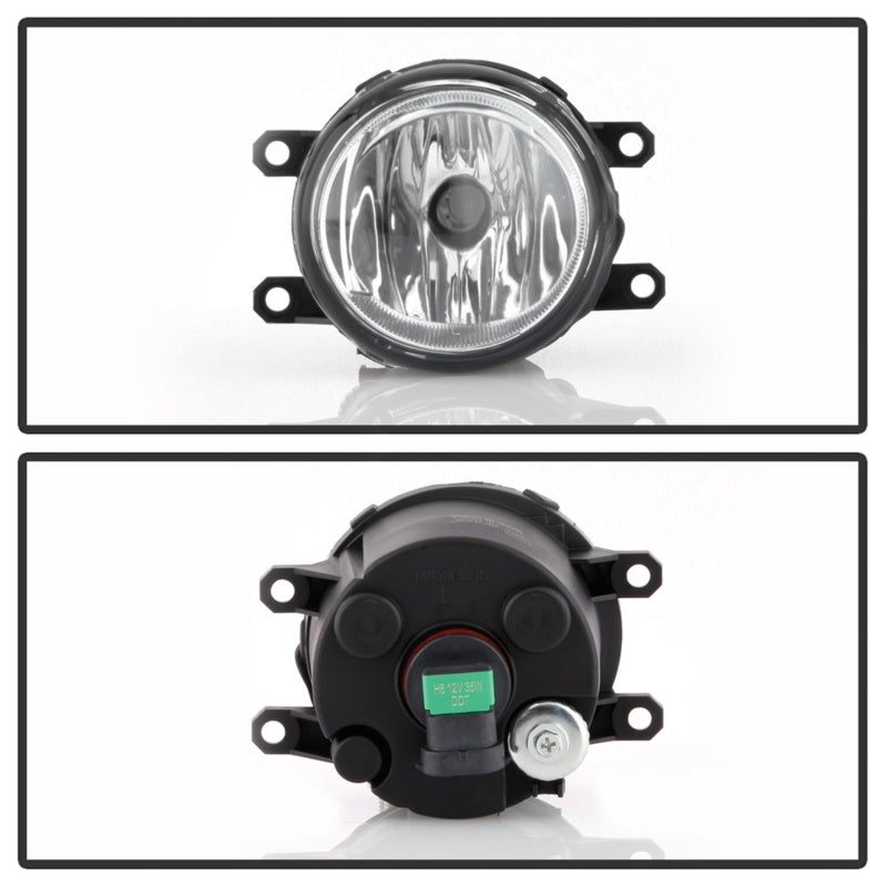 Spyder Toyota Sienna 2018-2019 OEM Fog Lights w/OEM Fit Switch - H8(Included) -  Clear SPYDER