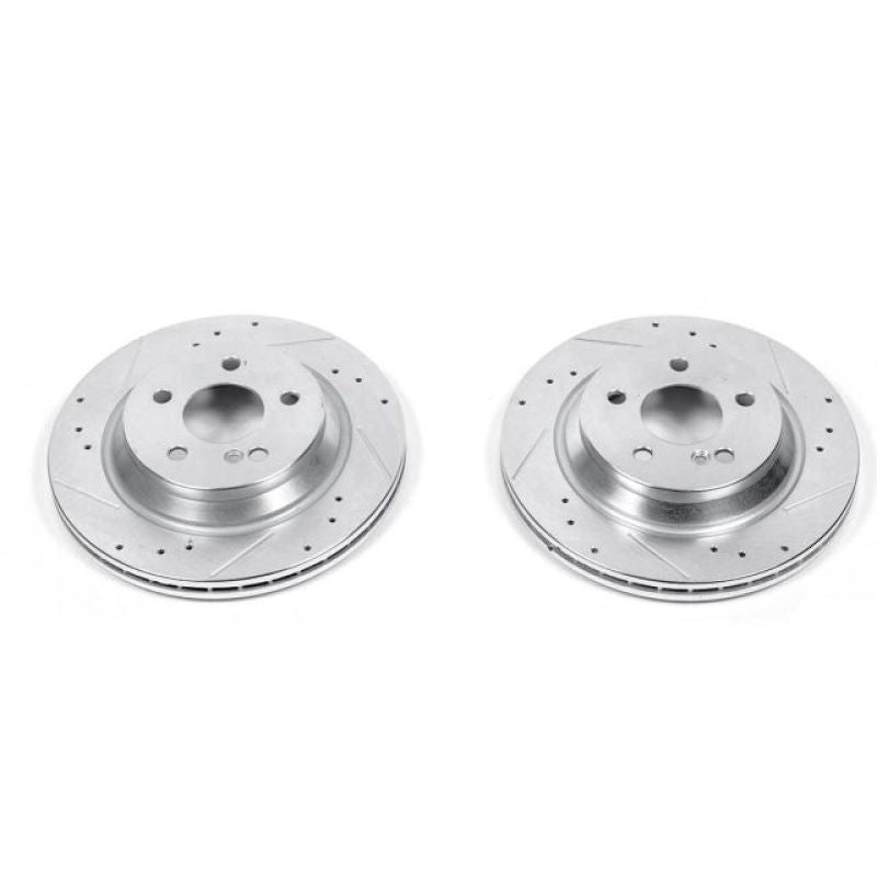 Power Stop 99-03 Mercedes-Benz CL500 Rear Evolution Drilled & Slotted Rotors - Pair PowerStop