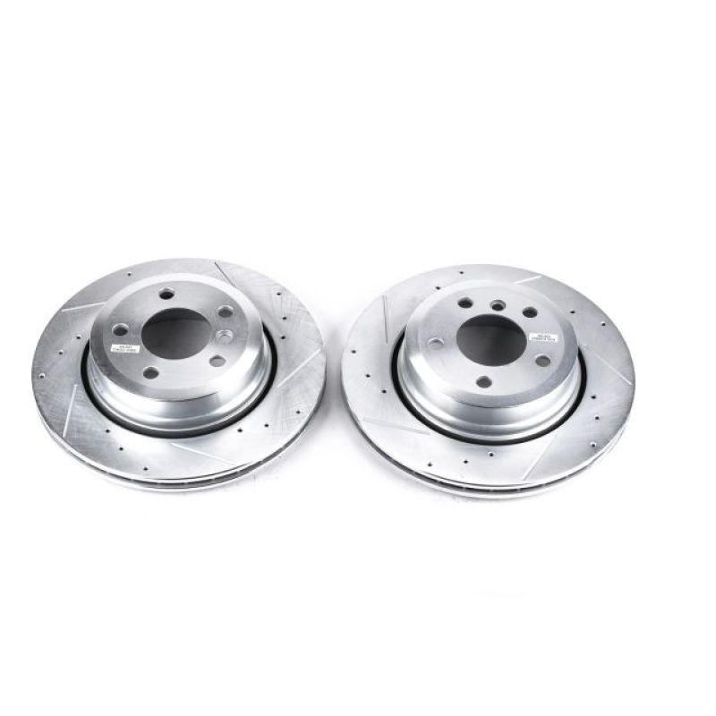 Power Stop 04-10 BMW X3 Rear Evolution Drilled & Slotted Rotors - Pair PowerStop