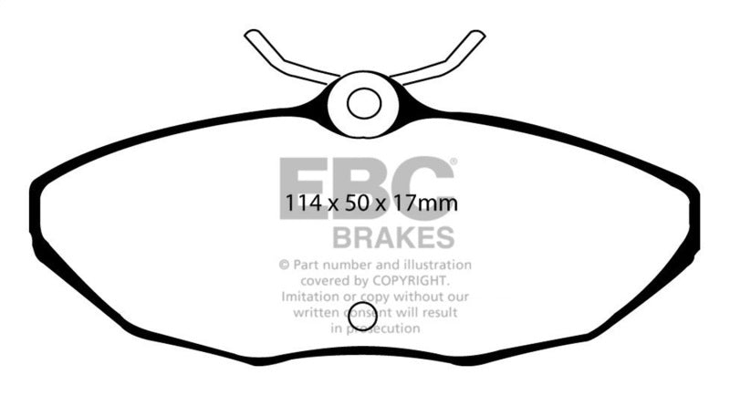 EBC YellowStuff Rear Brake Pads - DP41221R EBC