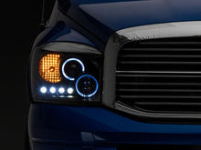 Load image into Gallery viewer, Raxiom 06-08 Dodge RAM 1500 LED Halo Projector Headlights- Blk Housing (Clear Lens)