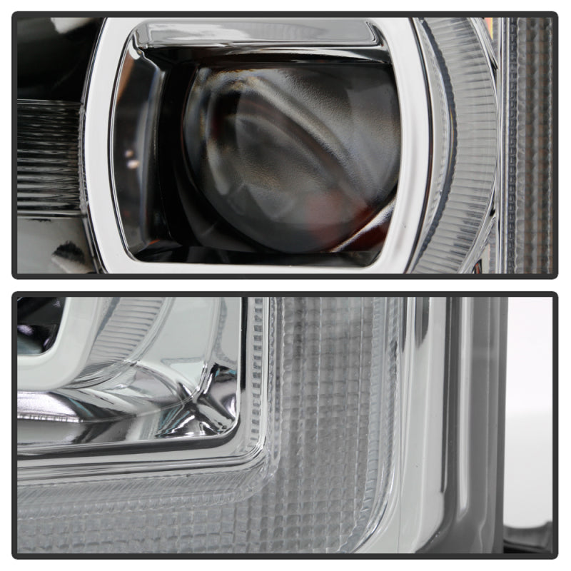 Spyder Ford F-250/F-350/F450 17-18 Full LED Headlights Black PRO-YD-FS17HALAP-SEQ-C SPYDER