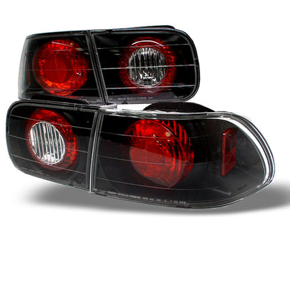 Spyder Honda Civic 92-95 2/4DR Euro Style Tail Lights Black ALT-YD-HC92-24D-BK SPYDER