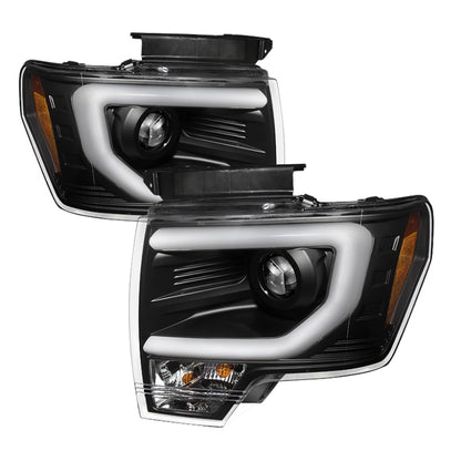 Spyder Ford F150 13-14 Projector Fctry Xenon Model- Light Bar DRL Blk PRO-YD-FF15013-LBDRL-HID-BK SPYDER