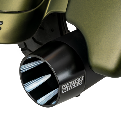 Vance & Hines HD M8 Touring Blackbird 450 Slip-on Exhaust - Wrinkle Black