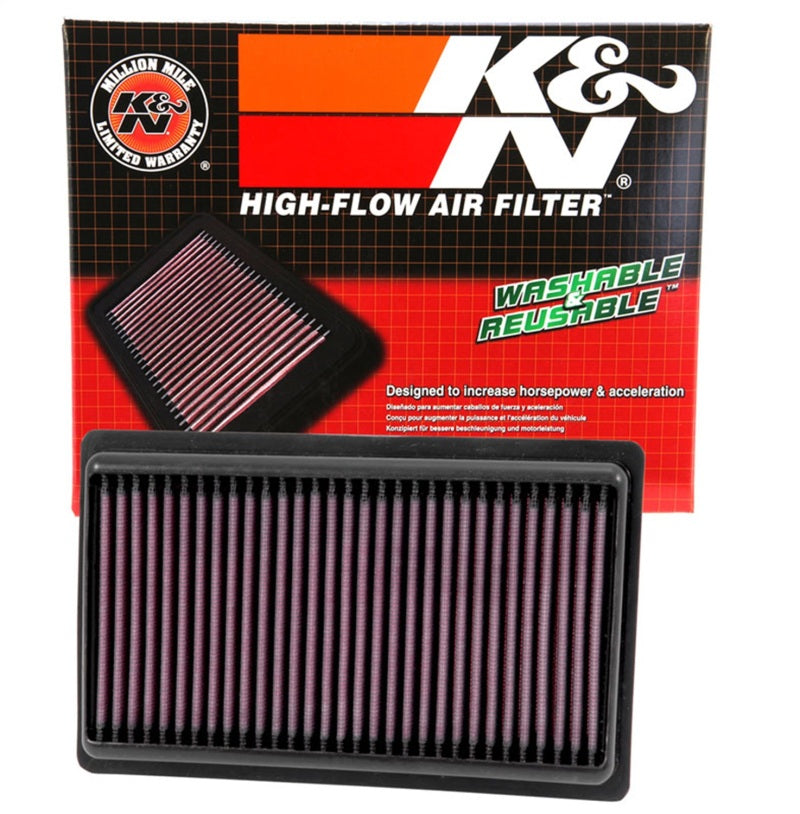 K&N Replacement Panel Air Filter for 2014-2015 Infiniti Q50 3.5L/3.7L V6 (2 Required) K&N Engineering