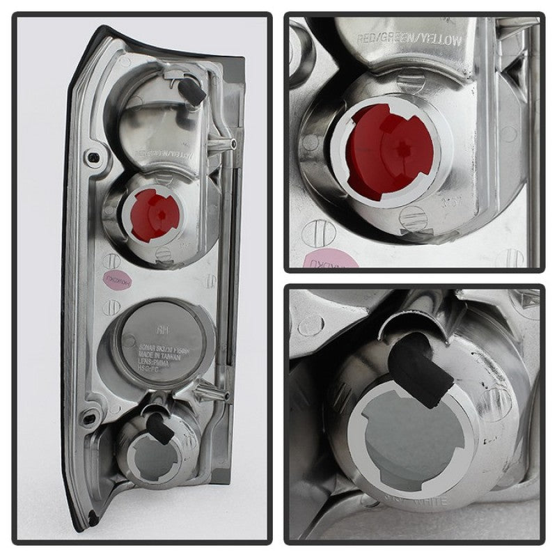 Spyder Ford F150 87-96/Ford Bronco 88-96 Euro Style Tail Lights Black Smoke ALT-YD-FF15089-BSM SPYDER