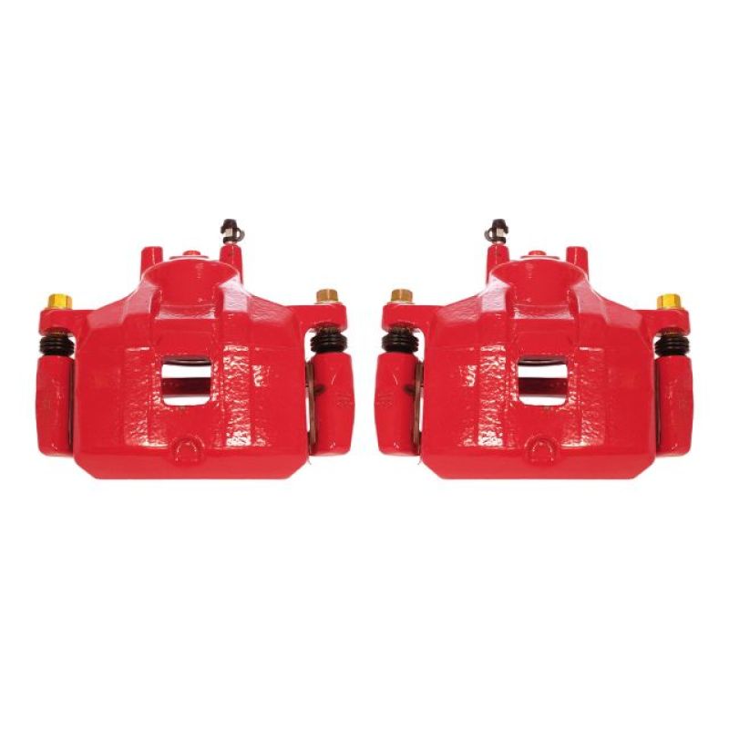 Power Stop 08-17 Mitsubishi Lancer Front Red Calipers w/Brackets - Pair PowerStop