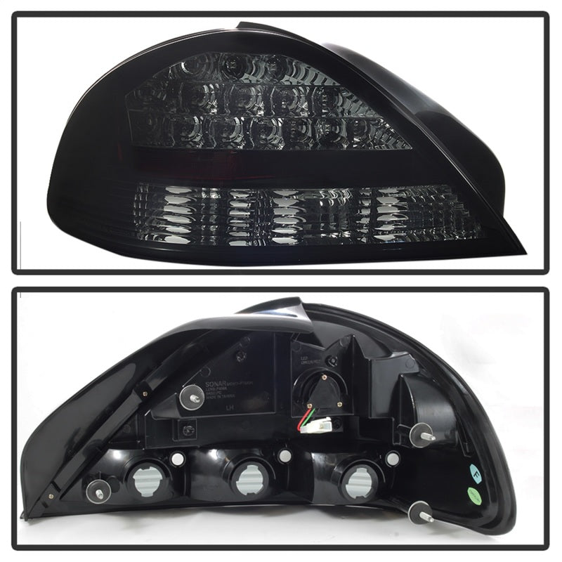 Spyder 99-05 Pontiac Grand Am LED Tail Lights - Black Smoke SPYDER