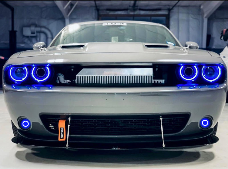 Oracle 15-23 Dodge Challenger Dynamic Surface Mount Headlight/Fog Light Halo Kit COMBO - ColorSHIFT